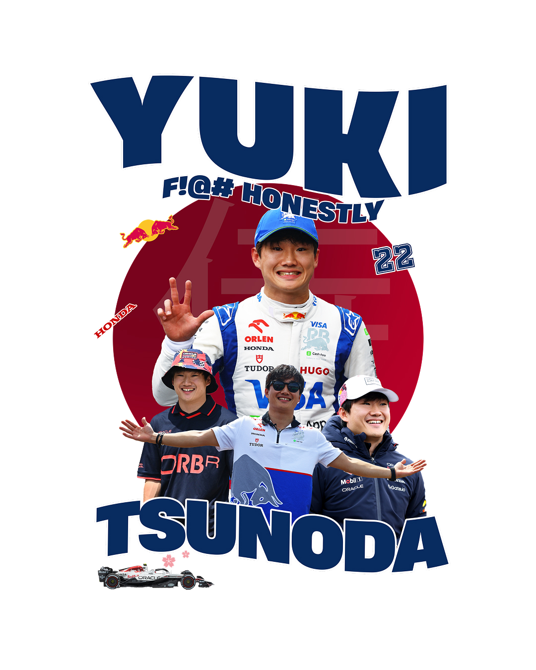 Yuki Tsunoda T-Shirt - Image 3